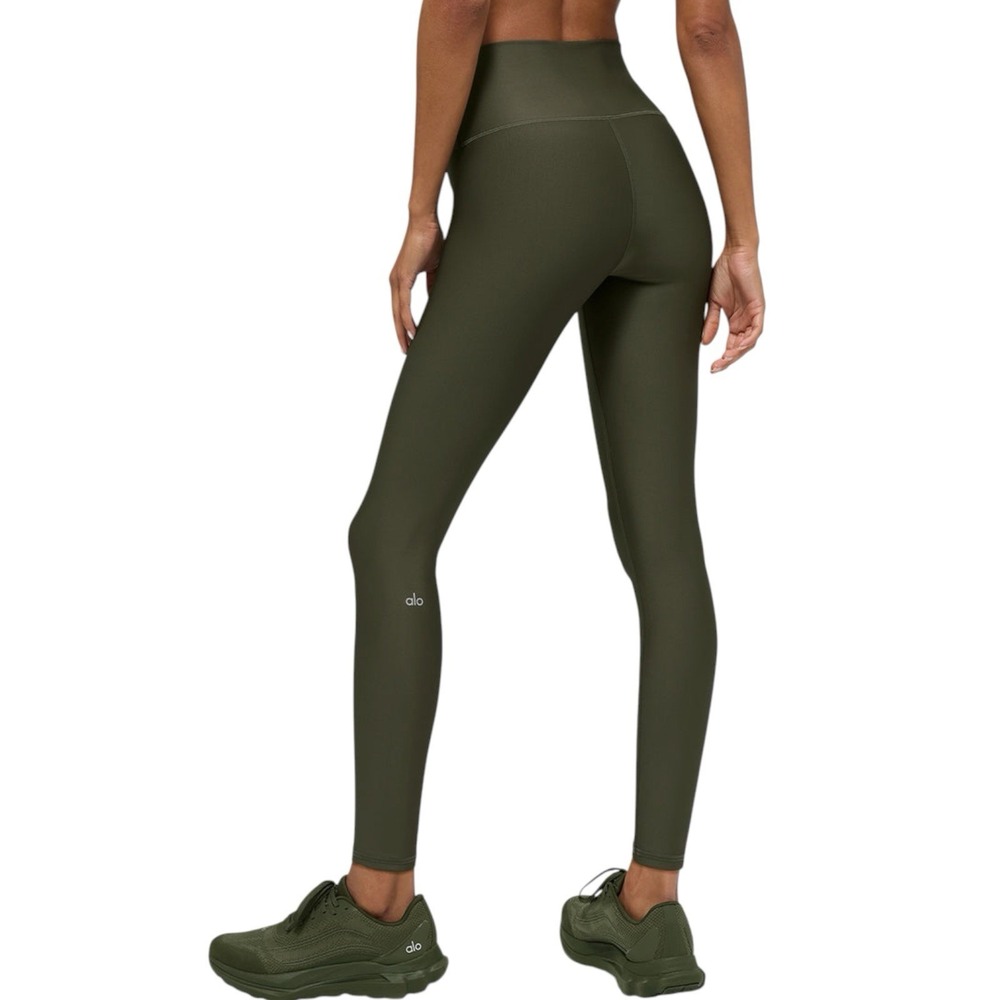 Alo Yoga 7/8 High-Waist Airlift Leggings Olive Green Sz S
